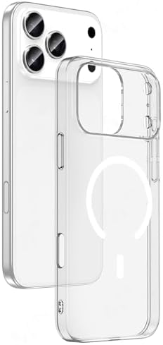 PSR Aksesuar iPhone Serisi Kılıf - M-Safe Şarj Uyumlu Şeffaf Porto Kapak | Kamera Çerçeveli | Darbe Korumalı ve Ultra İnce (iPhone 17 Pro Max)