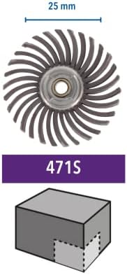 471S EZ SpeedClic: Detay Aşındırıcı Fırça, Ayrıntılı Temizleme ve Hafif Zımparalama, 36 Kumlu