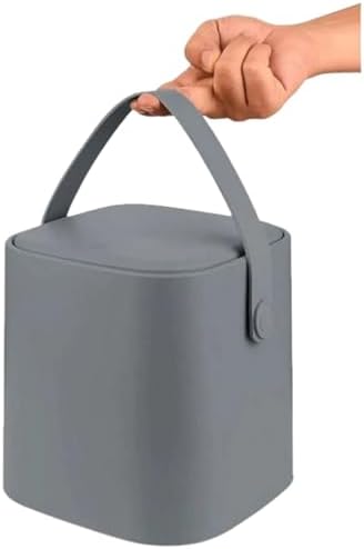 Sihirli Çöp Tezgah Üstü Mutfak Çöp Kovası, Bas Bırak Kapaklı, İç Kovalı, Tutma Saplı, (Antrasit, 4 Litre)