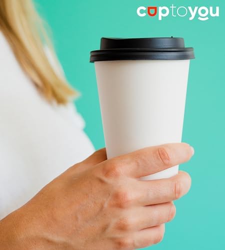 50 adet parti bardağı, beyaz tek kullanımlık karton bardak 16 oz, büyük kağıt bardak 400 ml, parti ihtiyaçları, çocuk partisi, sıcak ve soğuk içecekler, çay, kahve, meyve suyu