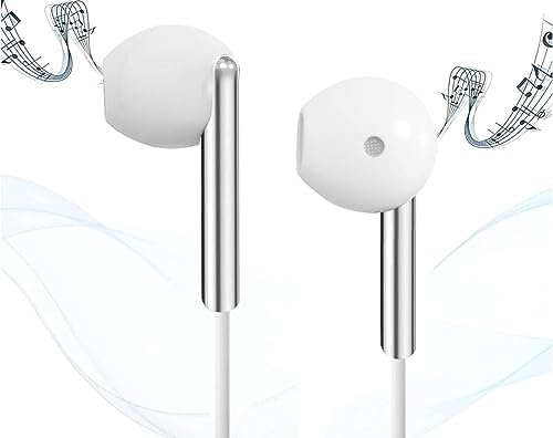 K103 3.5mm Jack Girişli Metal Yüksek Ses Sporcu Kulak İçi Extra Bass Beyaz Kulaklık Stereo beyaz
