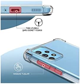 Xiaomi Poco X3 Pro ile uyumlu ile Uyumlu Kapak Şeffaf Airbag Antishock Köşe Korumalı Silikon Kılıf