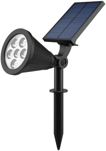 7W Solar LED Bahçe Armatürü Amber Işık – Güneş Enerjili Kazıklı & Duvar Montajlı Çim Aydınlatma Lambası – 7 LED, IP65, 90 Lümen, 140x270x95 mm