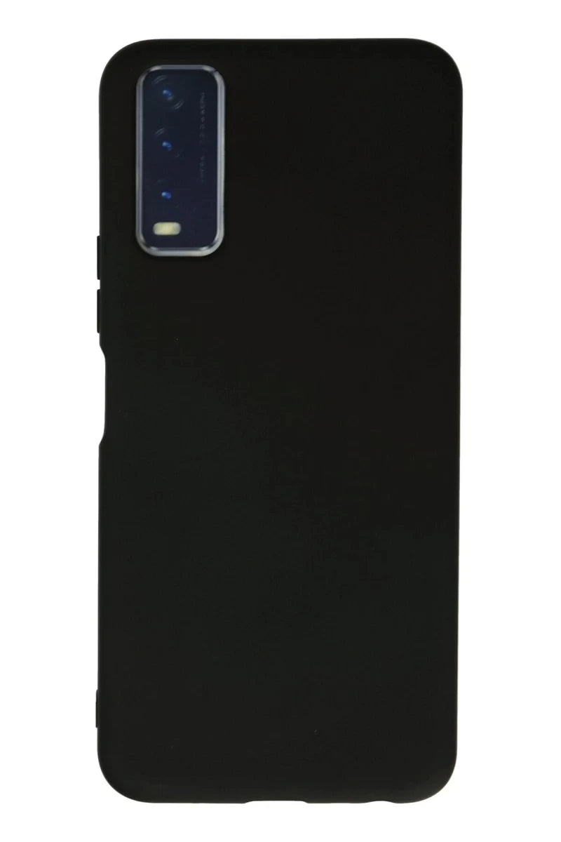 Vivo Y11S Kılıf Nano içi Kadife Silikon - Siyah