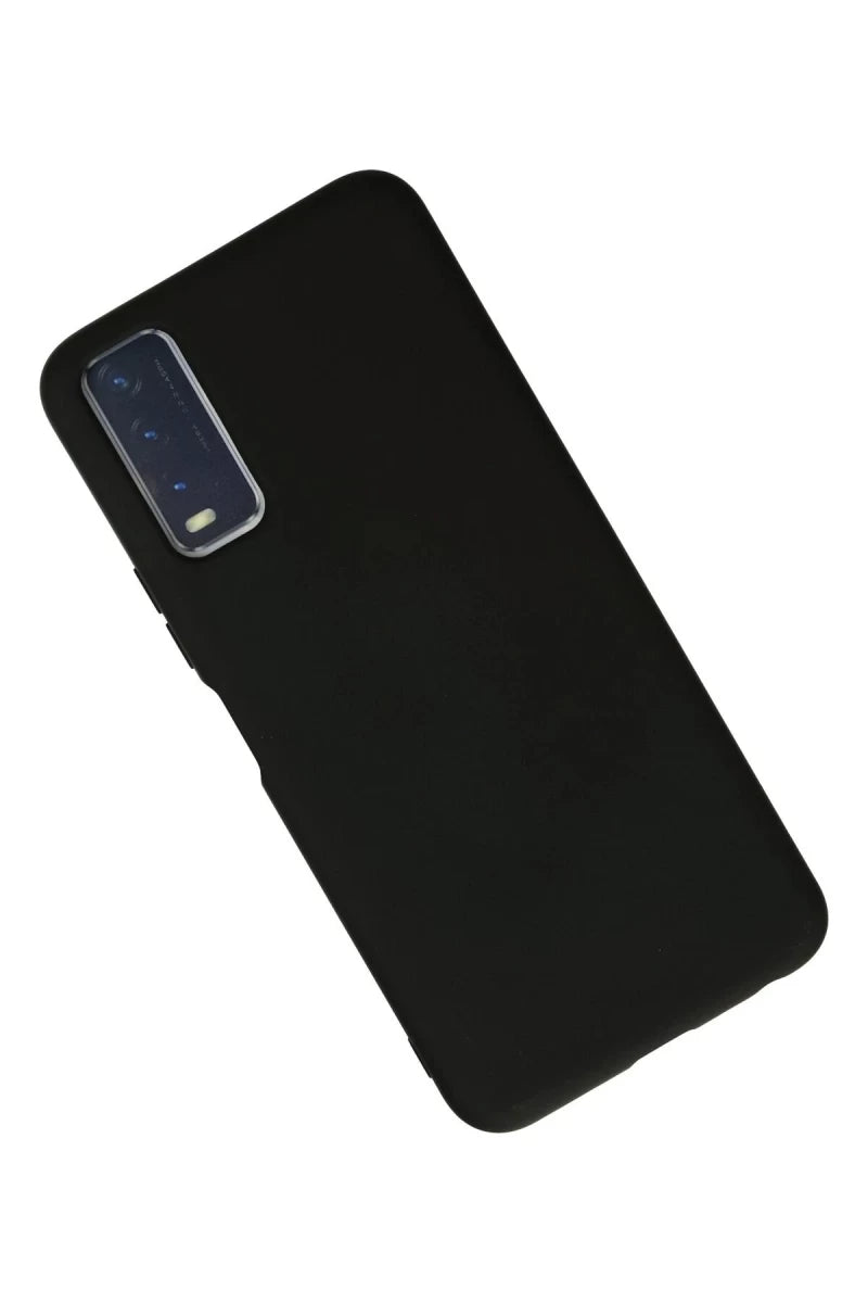 Vivo Y11S Kılıf Nano içi Kadife Silikon - Siyah