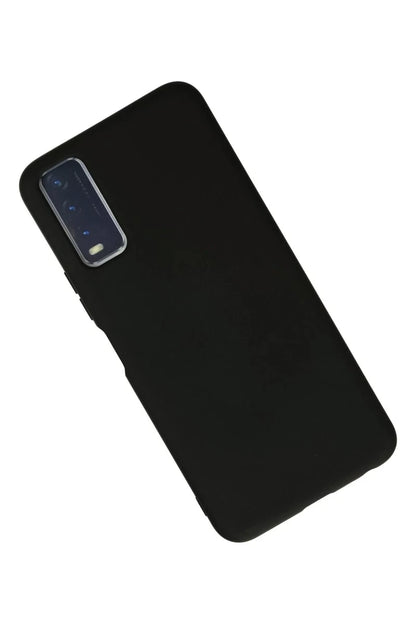 Vivo Y11S Kılıf Nano içi Kadife Silikon - Siyah