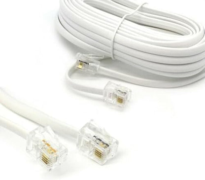 Telefon Kablo, RJ11 Bağlantı, 2 Pin Telefon Fax Kablosu (20 METRE)