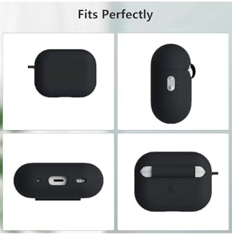 CaseOnn Kılıf Askı Aparatlı Lansman Siyah Siyah Apple AirPods Pro 3 ile uyumlu