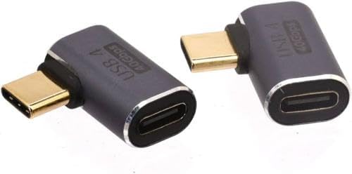 Genel 90 Derece Type-C Çevirici USB 4 40 Mbps Dik Type-C Çevirici