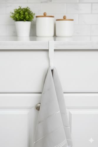 12 Adet Çok Amaçlı Askı – Kapı Arkası, Dolap, Çekmece ve Havlupan Uyumlu, Mutfak ve Banyo İçin Pratik Plastik Askı, Kalorifer Peteğine Asılabilir Seti