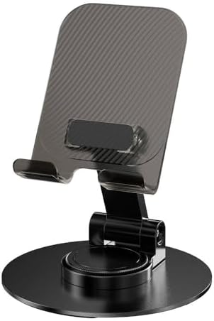 Taşınabilir Katlanabilir 360 Dönebilen Karbon Çelik Tasarımlı Telefon ve Tablet Standı