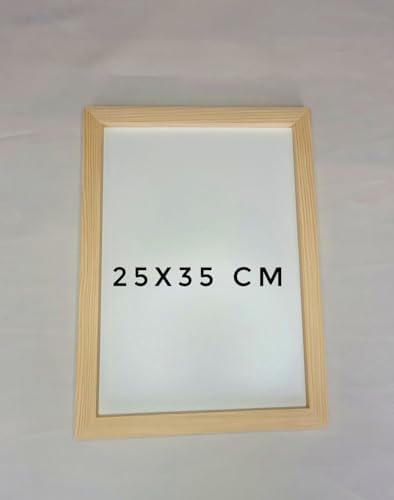 Ahşap Resim Çercevesi, Masif çerçeve,Doğal Ahsap Rengi ile Fotograf, Resim Kolajları, Duvar Galerisi Dekoru Cercevesi (25x35)