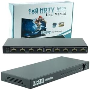 Monte Lua 1 Giriş 8 Çıkış Port 1080P FHD HDMI Dağıtıcı Splitter (8li Çoklayıcı)