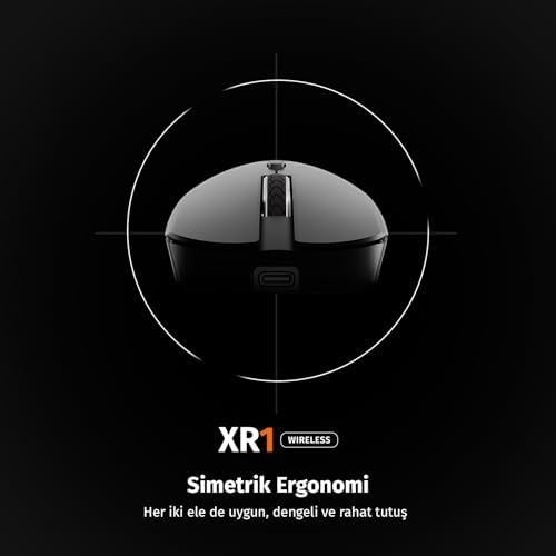 Section XR1 Kablosuz Oyuncu Mouse, 10000 DPI, RGB Aydınlatma, 6 Tuş, 2.4G + Bluetooth + Kablolu, Type-C Şarjlı