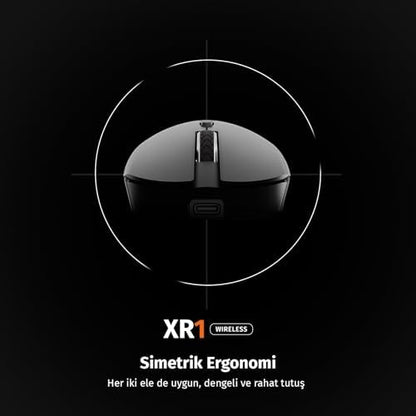 Section XR1 Kablosuz Oyuncu Mouse, 10000 DPI, RGB Aydınlatma, 6 Tuş, 2.4G + Bluetooth + Kablolu, Type-C Şarjlı