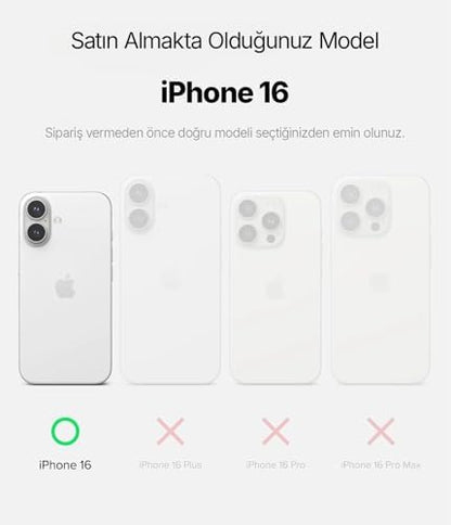 iPhone 16 için ShineMag Serisi MagSafe ile Uyumlu Göz Alıcı ve Şık Metalize Arka Tasarım Yüksek Kalite Materyal Premium Hybrid Kılıf Kapak (Silver, 16)