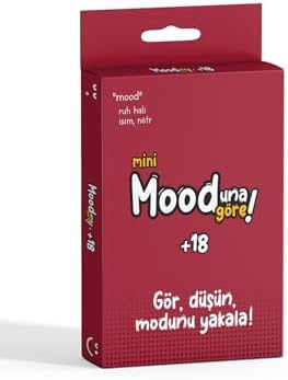 Mooduna Göre Mini +18 Kart Oyunu, 33 Fotoğraf Kartı ve 22 Durum Kartı, Çiftler için