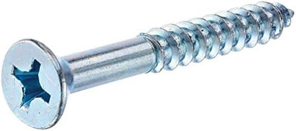 40037 6-inç x 2-1/2-inç Düz Başlı Phillips Ahşap Vida, 100'lü Paket, Çinko