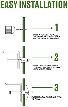 25-Pk., 3/8 x 4-In. Round Head Toggle Bolt -370096