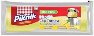Çöp Torbası Büzgülü Büyük 15'li Limon 2100