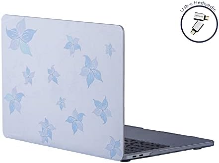 MacBook Air 13 inç Uyumlu Desenli Mat Sert Kapak Kılıf | A1932 A2179 A2337 M1 | Ultra İnce PC Hard Shell, Çizilme ve Darbe Koruma Mavi