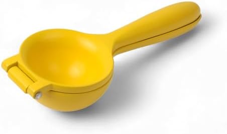Paslanmaz Çelik Statik Boyalı Limon ve Narenciye Sıkacağı | Ergonomik ve Dayanıklı | 24cm (SARI)