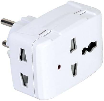 Yurt Dışı Prizini Türk Prizine Çeviren Evrensel Seyahat Adaptörü, İngiliz Tipi Çevirici Priz, 13A 250W, Işıklı Gösterge, CE Belgeli