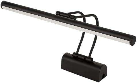Siyah Kasa LED Flüt Resim Aplik | 6W | 3200K Gün Işığı | 35cm | Duvar Tipi Ayna/Tablo Üstü Dekoratif Işık | IP20 İç Mekan Kullanım
