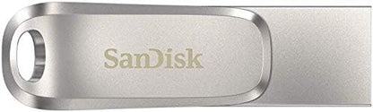 Ultra Dual Drive Luxe USB Type-C Sürücü Akıllı Telefon Bellek 128 GB (Mobil Bellek, USB 3.2 Gen 1, Döner Tasarım, 400 MB/s Okuma, USB Sürücü, Otomatik Yedekleme)