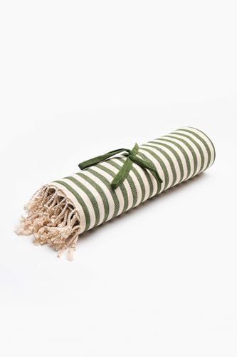 Penti Stripe Double Yüz Havlusu,Haki