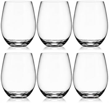 6 Adet Borosilikat Cam Bardak 6'lı Set 500 ml Su ve Meşrubat Bardağı, Kokteyl Bardağı