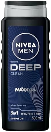 MEN Erkek Deep Darkwood Banyo ve Duş Jeli 500 ml,Derinlemesine Temizlik,Bakımlı Cilt,Vücut,Yüz ve Saç İçin,Ferah Koku,Aktif Karbon