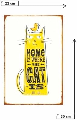 Kuşe Kağıt Duvar Posteri Cat Is Retro Vintage Drtr0040