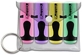 7 mini fosforlu kalem 4'lü set pastel karışık