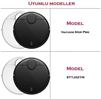 , Pro ile Uyumlu 2li Beyaz Yan Fırça, Xiaomi Stytj02ym Viomi V2 Viomi V2 Pro Viomi V3 Viomi Se ile Uyumlu 2 adet Beyaz Yan Fırça