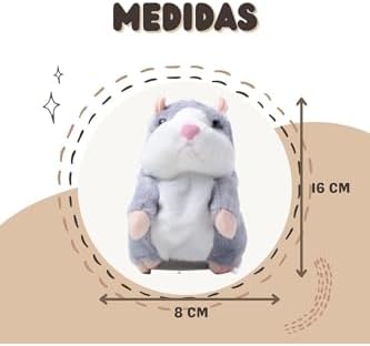 Ses Tekrar Eden Hamster Fare İnteraktif Oyuncak, Çok Renkli