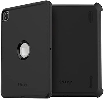 iPad Pro 12.9" (3. nesil 2018/4. nesil 2020/ 5. nesil 2021/6. nesil 2022) Defender Kılıf, Entegre Ekran Koruyuculu Ultra Sağlam Kılıf, Askeri Standartlara Göre 2 Kez Test Edilmiştir, Siyah