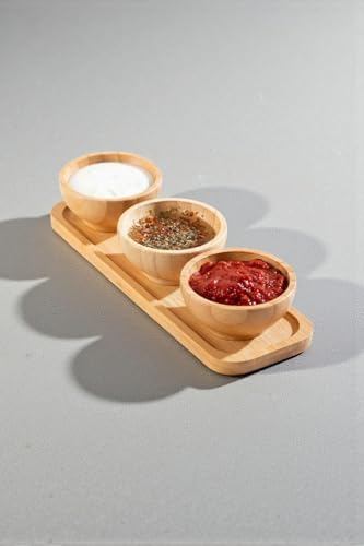 4 Parça Bambu Sosluk, Çerezlik, Kahvaltılık