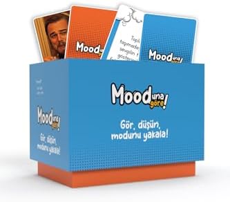 Desmond Mooduna Göre Komik Mood Oyunu, Arkadaş ve Aile İçin Kutu Oyunu, Kart Oyunu, 216 Kart