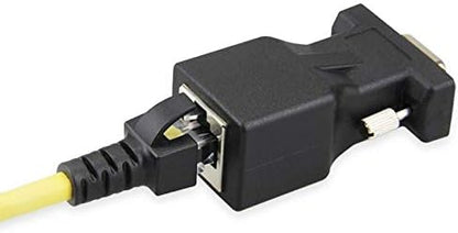 4349 30 m Rs232 To Rj45 9 Pin Ethernet Adaptör Ekleme Ek Uzatıcı Cat5e 6 Extender Çevirici Dönüştürücü