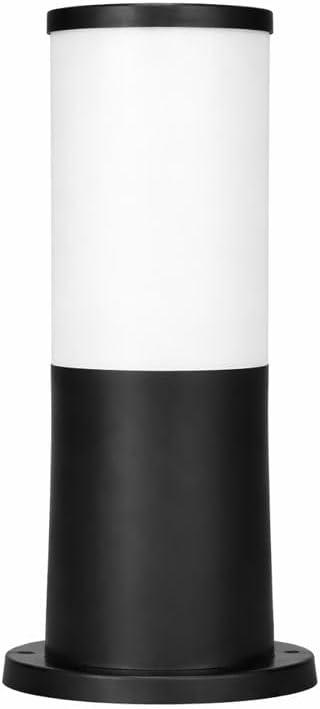 Zita Kule 29 cm Bahçe Duvar Set Üstü Aydınlatma Armatürü | E27 Duy | IP54 Dış Mekan | Siyah | Yerli Üretim (Ampul Hariç)
