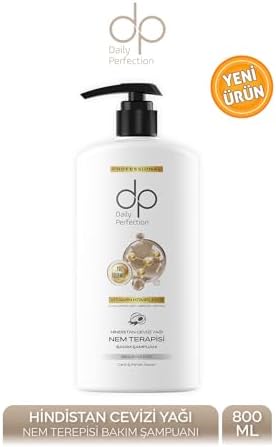 Daily Perfection Hindistan Cevizi Yağı Özlü Şampuan 800 ml - Kuru ve Yıpranmış Saçlar İçin Yoğun Nemlendirici, Onarıcı ve Elektriklenme Karşıtı Bakım