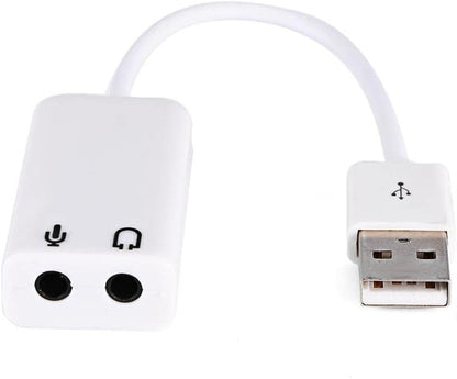 Harici Kablolu 7.1 Usb Ses Kartı 3.5mm Mikrofon Çevirici Dönüştürücü Adaptö
