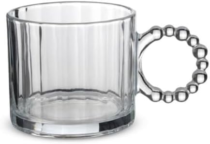 Cam Boncuk Kulplu Bardak Seti – 250 ml Koyu Kupa Bardak, Çay Kahve Su Meşrubat İçin Şık ve Dayanıklı Tasarım