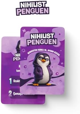 Nihilist Penguen, Eğlenceli Parti Kart Oyunu, 3-8 Oyuncu, 15-20 Dakika