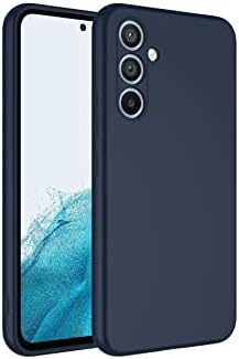 Galaxy A34 ile Uyumlu Kapak İçi Kadife Kamera Korumalı Lansman Silikon Kılıf - Lacivert