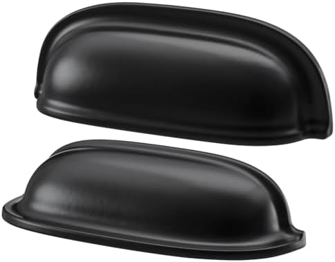 Kulp, siyah, 89 mm, 2 adet