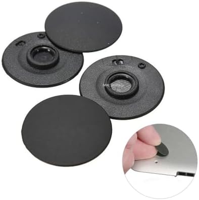 MacBook Pro A1425 A1502 A1398 uyumlu alt kapak rubber feet 4 adet kauçuk ayak seti kaydırmaz yüzey kolay montaj titreşim önleyici uzun ömürlü yedek parçaSiyah