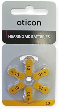 Oticon 10 Numara İşitme Cihazı Pili (10 Paket)