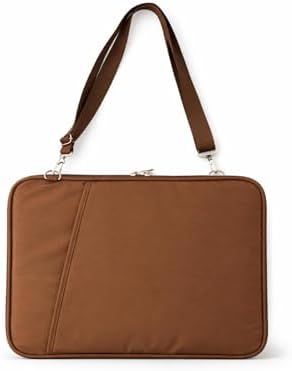 13" - 14'' - 15'' İnç Uyumlu Kahverengi Notebook Laptop Çantası Omuz Askılı Su Geçirmez Kumaş